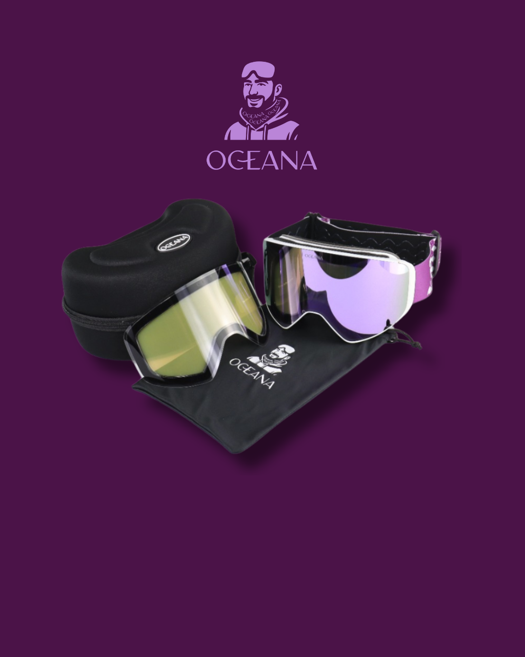 Purple Magnetic Goggles