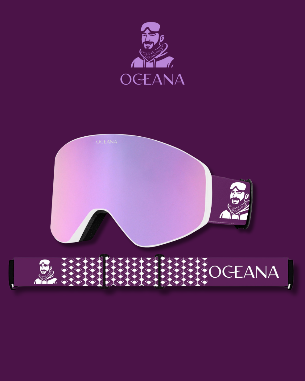 Purple Magnetic Goggles